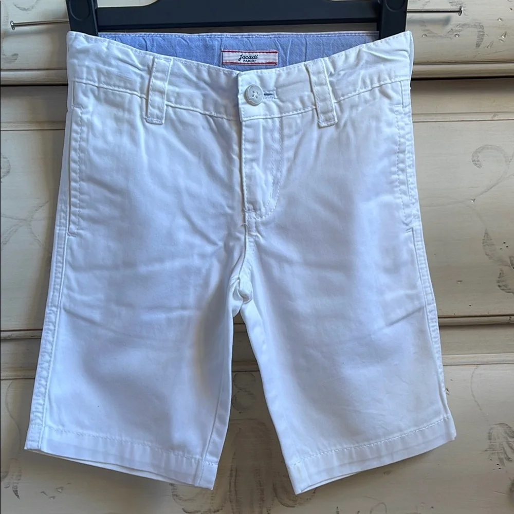 Jacadi White Cotton Shorts